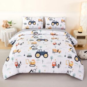 5-Piece White Twin Comforter Set for Kids