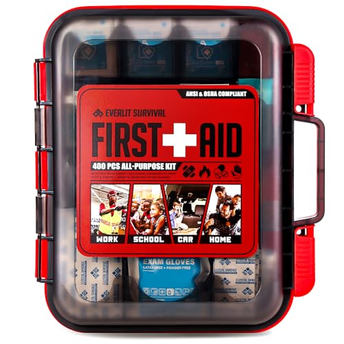 EVERLIT 400 Pcs ANSI Compliant First Aid Kit