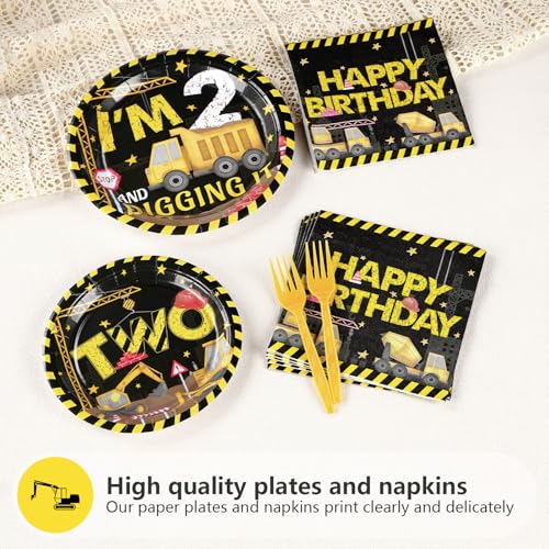 Construction 2nd Birthday Party Supplies Set - Image 5