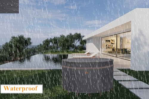 Heavy Duty Waterproof Round Patio Furniture Cover - Image 2
