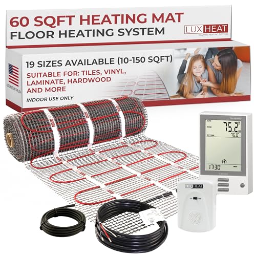 LuxHeat 60sqft Floor Heating Mat Kit