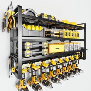 400Lbs Wall Mount Tool Organizer with 8 Holders