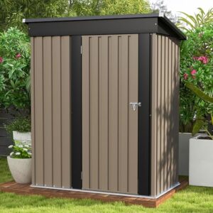 Patiowell 5x3 FT Metal Outdoor Shed