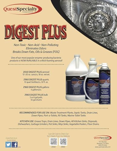Quest Digest Plus Foaming Drain Cleaner - Image 2