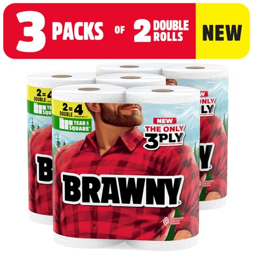 Brawny 3-Ply Tear-A-Square Paper Towels - Image 2