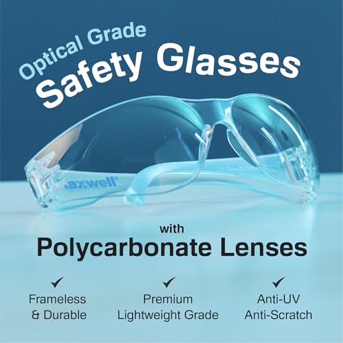 Raxwell Clear Safety Glasses 12-Pack, Anti-Scratch & Impact-Resistant - Image 2