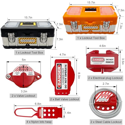 SAFBY 2-in-1 Lockout Tagout Safety Kits - Image 3