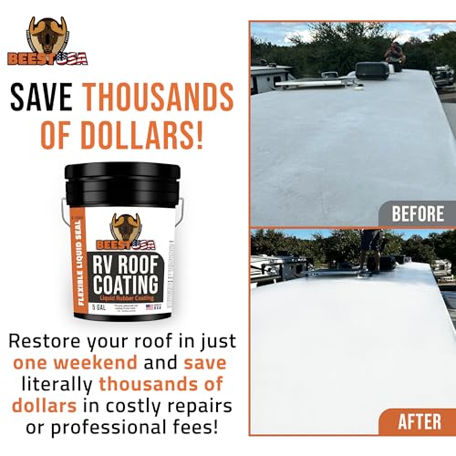BEEST White RV Roof Coating - 5 Gallon - Image 3