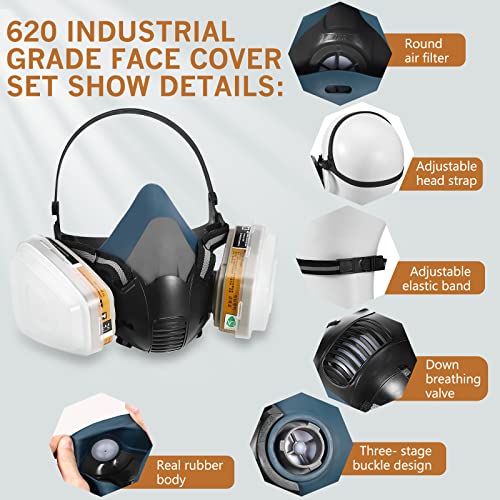 Reusable Respirator Mask with 6001 Filters - Image 3