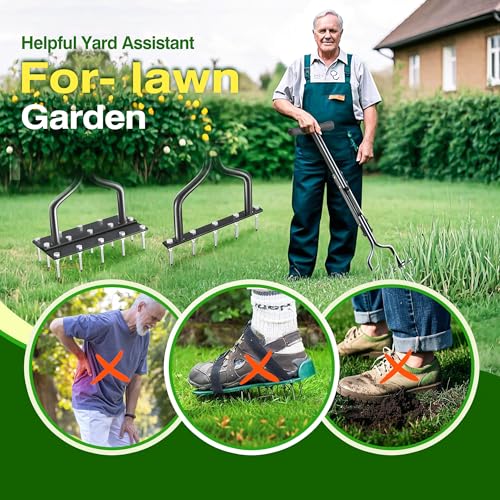 Aneeway 2-in-1 Lawn Aerator Tool - Image 3