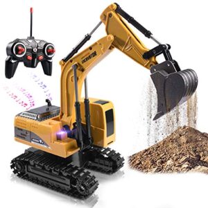 Onadrive Remote Control Excavator Toy for Kids