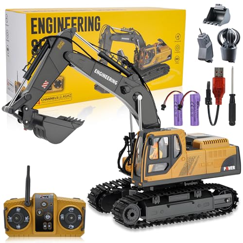 RC Excavator Toy 3-12 with 3-IN-1 Features