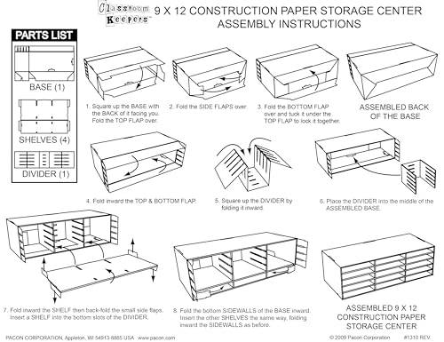 9" x 12" Construction Paper Storage, 15-Slot - Image 5