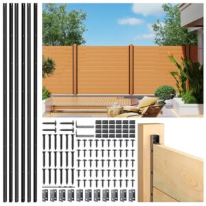 Prinfort 6FT Black Privacy Fence Panels