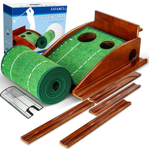 FAFAMESO Indoor Golf Putting Mat with Return