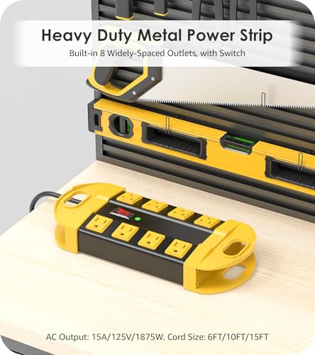 Heavy Duty Power Strip 8 Outlets 6FT - Image 2