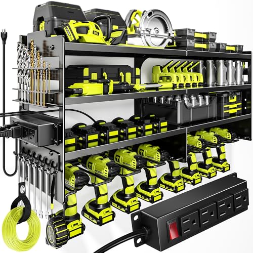 POKIPO Heavy Duty Tool Organizer with Charging