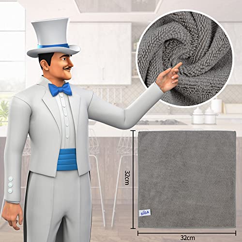 MR.SIGA Microfiber Cleaning Cloth, Pack of 12 - Image 3