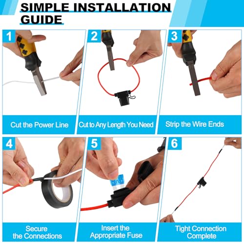 Cooclensportey 12AWG Inline Fuse Holder Pack - Image 6