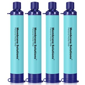 Membrane Solutions Water Filter Straw, 4 Pack