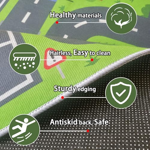 Kids Road Rug, 2'7" x 3'11" - Image 6