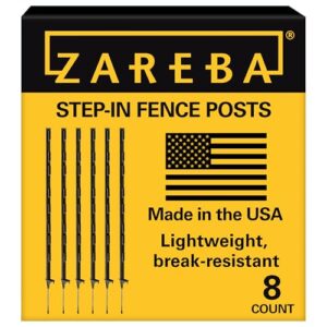 Zareba A-48B 4-Ft Electric Fence Posts - 8 Pack