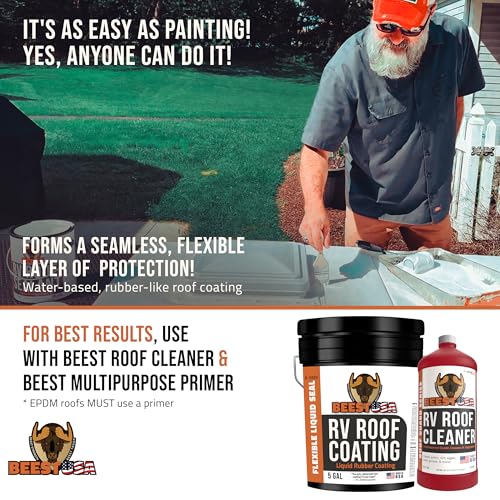 BEEST White RV Roof Coating - 5 Gallon - Image 5