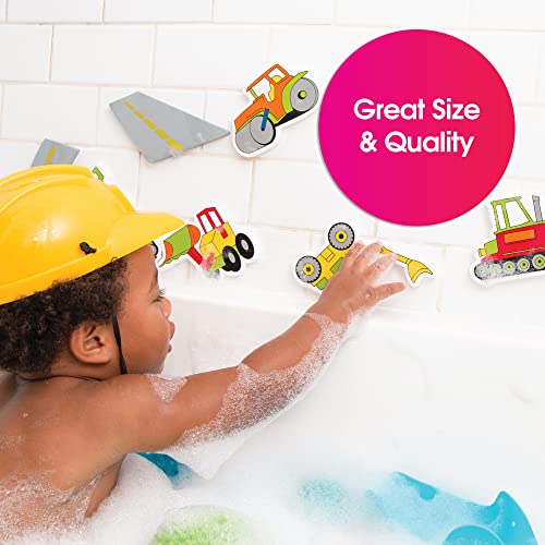 Foam Sticker Bath Play Set, Road Construction - Image 5