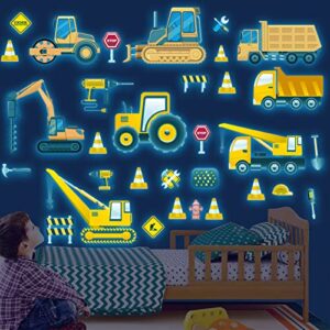 Glow in The Dark Construction Wall Decals