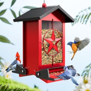 Squirrel Proof Bird Feeder for Outdoors