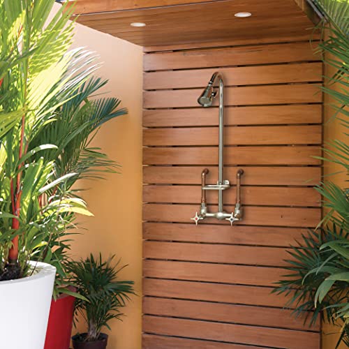 Homewerks Chrome Outdoor Shower Kit with Soap Dish - Image 2