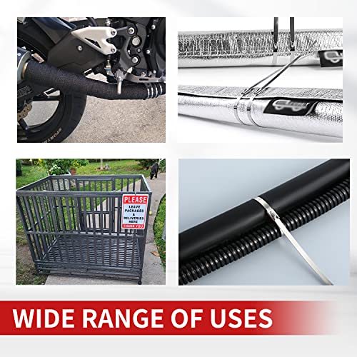 11.8" Metal Zip Ties 100pcs Heavy Duty - Image 6