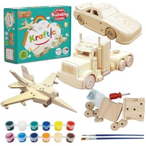 Kraftic Woodworking Kit: 3 DIY Projects