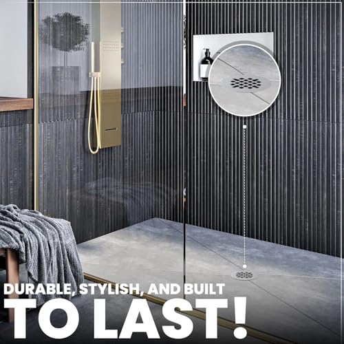 LXLOTUS 4.25" Chrome Shower Drain Cover - Image 4