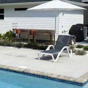 Purple Leaf Outdoor Chaise Lounge Chair