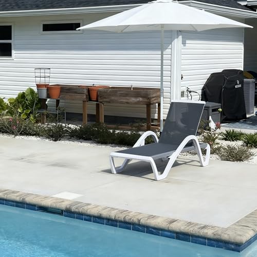 Purple Leaf Outdoor Chaise Lounge Chair