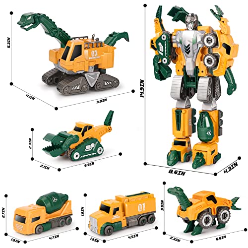 Dreamon 5-in-1 Magnetic Robot Toys Set - Image 3
