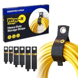 Wrap-It Storage Straps 6 Pack Organizer