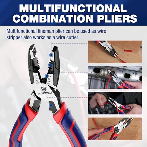 WORKPRO 6-in-1 Pliers with Wire Cutter - Image 4