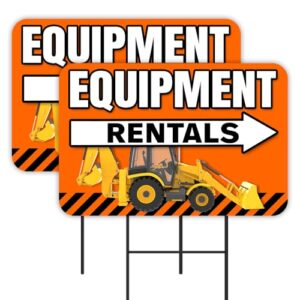 Vista Construction 2-Pack Double-Sided Signs