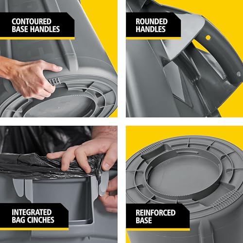 Rubbermaid BRUTE 44-Gallon Heavy-Duty Trash Can - Image 5