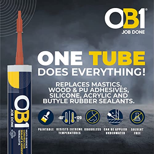 OB1 Multi-Surface Sealant & Adhesive, Terracotta - Image 4