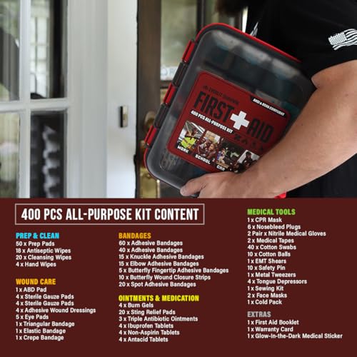 EVERLIT 400 Pcs ANSI Compliant First Aid Kit - Image 3