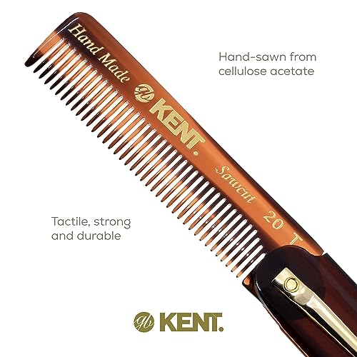 Kent 20T Folding Pocket Comb for Men - Image 5
