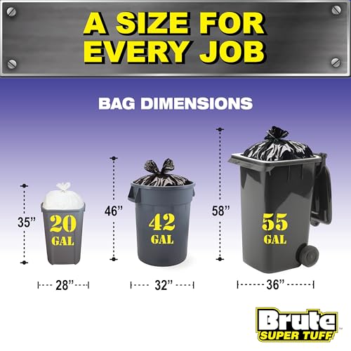 Brute Heavy Duty 42 Gallon Trash Bags - Image 2