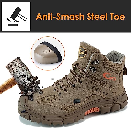 Men's Steel Toe Work Boots - Durable and Comfortable - Image 2
