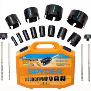 Spyder 18-Piece Tungsten Carbide Hole Saw Kit