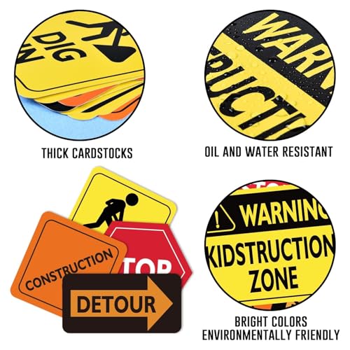 WERNNSAI 12 PCS Construction Party Supplies - Image 4