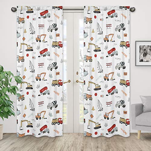Construction Truck Curtain Panels Set of 2 - Image 2