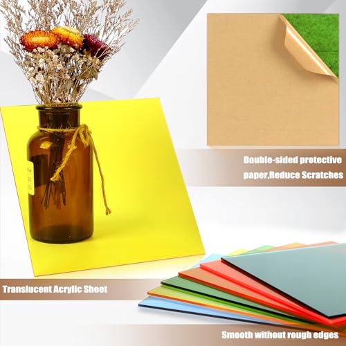 Acrylic Sheets 1/8" Thick, 10Pcs, 8x8in - Image 5